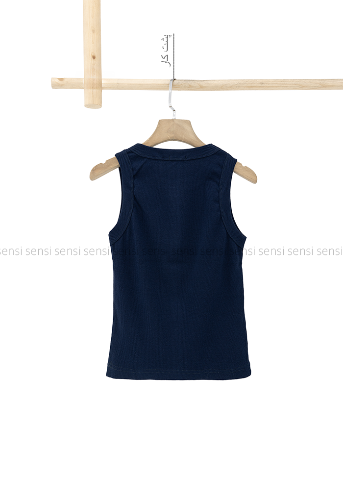 تاپ زنانه یقه گرد کبریتی کشی کد1006369